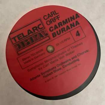 2LP Atlanta Symphony Orchestra: Carmina Burana / Symphonic Metamorphosis
