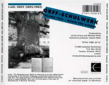 CD Carl Orff: Orff-Schulwerk Volume Two / Musik Für Kinder