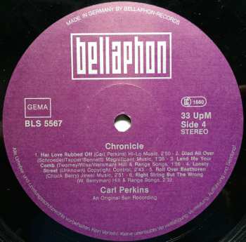 2LP Carl Perkins: Chronicle