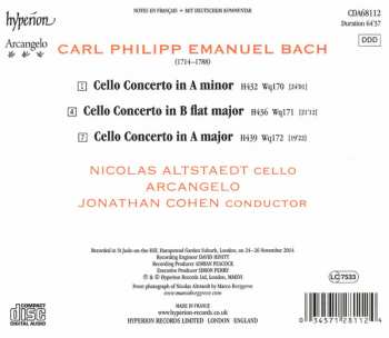 CD Carl Philipp Emanuel Bach: Cello Concertos