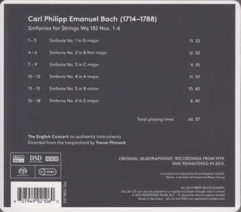 SACD Carl Philipp Emanuel Bach: Sinfonias For Strings Nos. 1-6