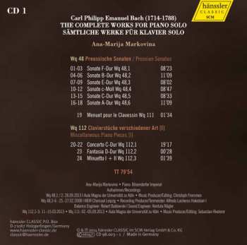 26CD Carl Philipp Emanuel Bach: Intégrale de l'œuvre pour piano seul