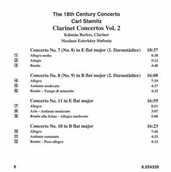 CD Carl Stamitz: Clarinet Concertos Volume 2