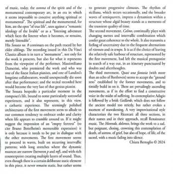 CD Massimiliano Damerini: Piano Sonata No. 8