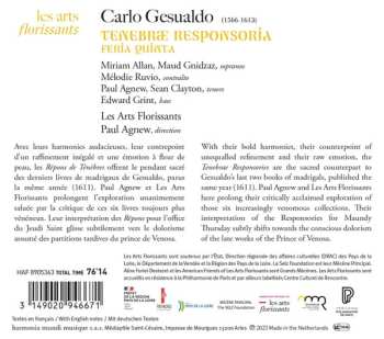 CD Les Arts Florissants: Tenebræ Responsoria Feira Quinta