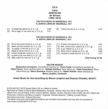 7CD/Coffret Carlo Gesualdo: The Complete Madrigals
