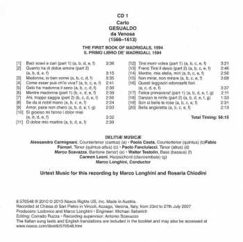 7CD/Coffret Carlo Gesualdo: The Complete Madrigals