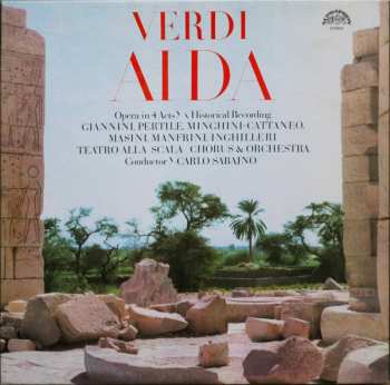 3LP/Coffret Orchestra Del Teatro Alla Scala: Aida (Opera In 4 Acts, Historical Recording) (3xLP + BOX + BOOKLET)