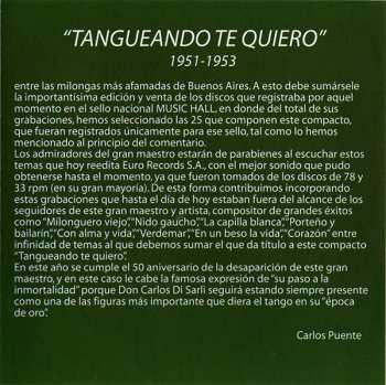CD Carlos Di Sarli: Tangueando Te Quiero (1951-1953)