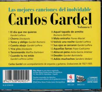2CD Carlos Gardel: Las Mejores Canciones Del Inolvidable   (Volumen 1)