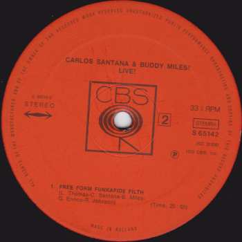 LP Carlos Santana: Carlos Santana & Buddy Miles! Live!