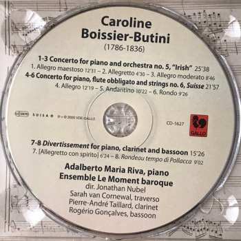 CD Caroline Boissier-Butini: Concertos Pour Piano N° 5 & 6