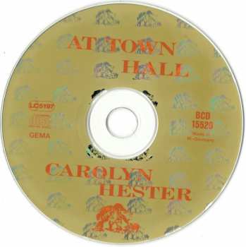 CD Carolyn Hester: At Town Hall