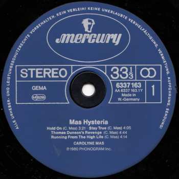 LP Carolyne Mas: Mas Hysteria LTD