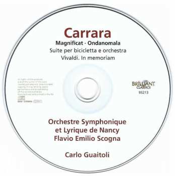 CD Orchestre Symphonique Et Lyrique De Nancy: Magnificat · Ondanomala · Suite Per Bicicletta E Orchestra · Vivaldi In Memoriam