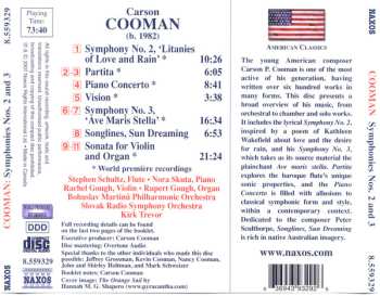 CD Carson Cooman: Symphonies Nos. 2 And 3 / Piano Concerto / Partita / Vision