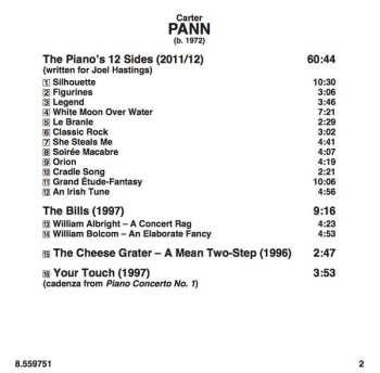 CD Carter Pann: The Piano's 12 Sides
