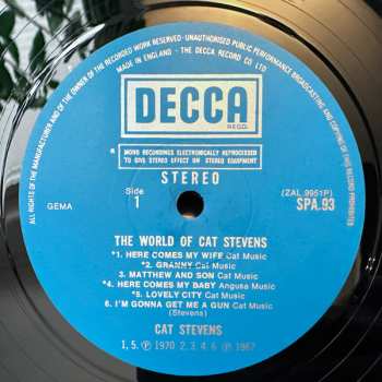 LP Cat Stevens: The World Of Cat Stevens