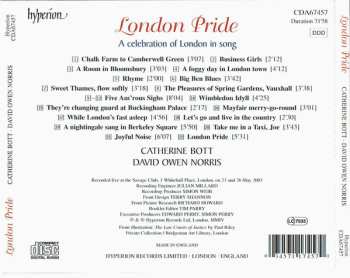 CD Catherine Bott: London Pride, A Celebration Of London In Song