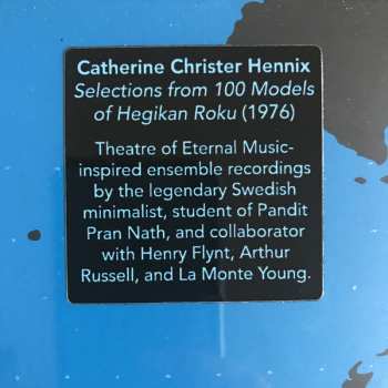 2LP Catherine Christer Hennix: The Deontic Miracle: Selections From 100 Models Of Hegikan Roku