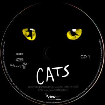 2CD Various: CATS (Deutschsprachige Gesamtaufnahme Live Aus Dem Ronacher)