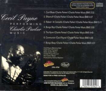 CD Cecil Payne: Performing Charlie Parker Music