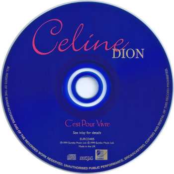 CD Céline Dion: C'est Pour Vivre - The French Love Album