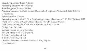 CD César Franck: Franck: Symphony in D minor; Symphonic Variations; Les Eolides