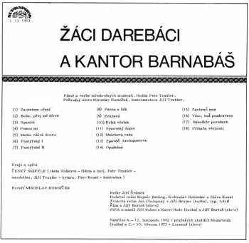 LP Miroslav Horníček: Žáci Darebáci A Kantor Barnabáš, "Písně Žáků Darekáků"