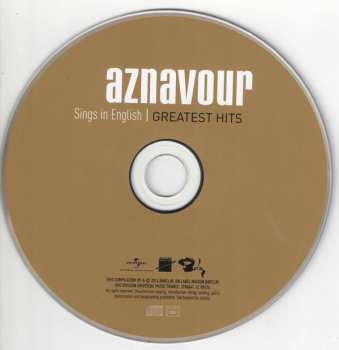 CD Charles Aznavour: Sings In English | Greatest Hits