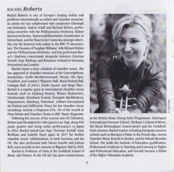 CD Rachel Roberts: Piano Trio No 2 & Piano Quartet