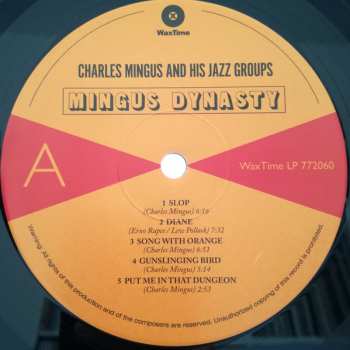LP Charles Mingus And His Jazz Group: Mingus Dynasty