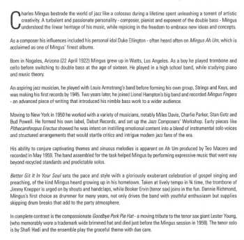 2CD Charles Mingus: Mingus Ah Um