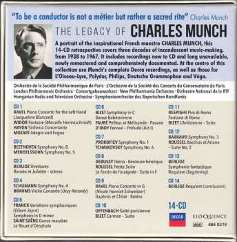 14CD/Coffret Charles Munch: The Legacy Of Charles Munch