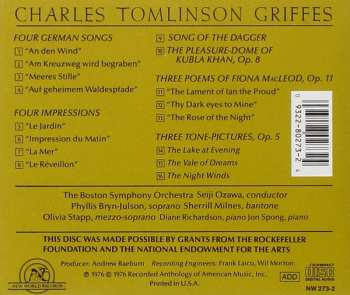 CD Charles Griffes: Works By Charles Tomlinson Griffes