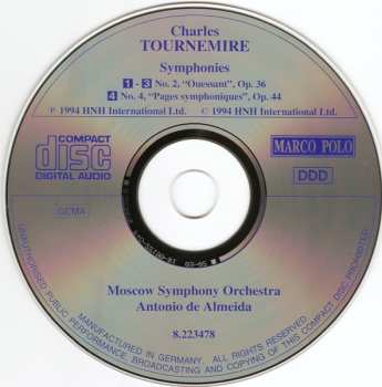 CD Antonio De Almeida: Symphonies No. 2 "Ouessant", Op. 36 & No. 4 "Pages Symphoniques", Op. 44