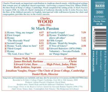 CD Choir Of Jesus College Cambridge: St Mark Passion