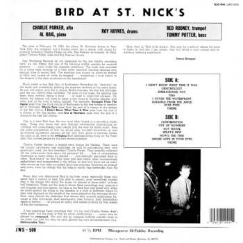 LP Charlie Parker: Bird At St. Nick's