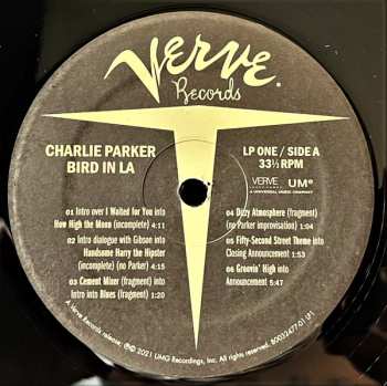 4LP/Coffret Charlie Parker: Bird In LA