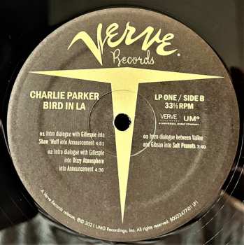 4LP/Coffret Charlie Parker: Bird In LA
