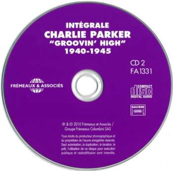 3CD Charlie Parker: Intégrale Charlie Parker Vol. 1 "Groovin' High" 1940 - 1945