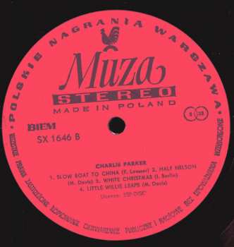 LP Charlie Parker: Live Performances