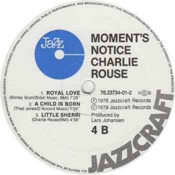 CD Charlie Rouse: Moments Notice