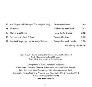 CD Charlotte De Rothschild: Romance