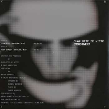 LP Charlotte De Witte: Overdrive EP PIC