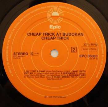 LP Cheap Trick: Cheap Trick At Budokan