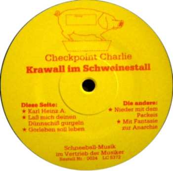LP Checkpoint Charlie: Krawall Im Schweinestall