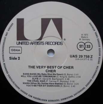 LP Cher: The Very Best Of Cher