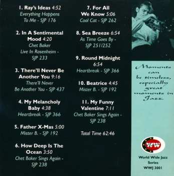 CD Chet Baker: Great Moments With Chet Baker