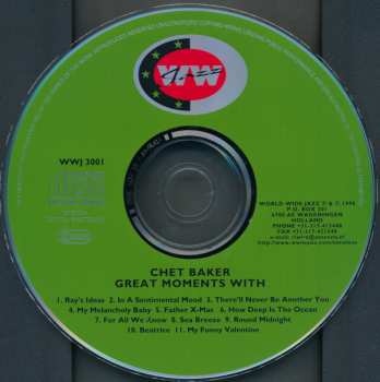 CD Chet Baker: Great Moments With Chet Baker